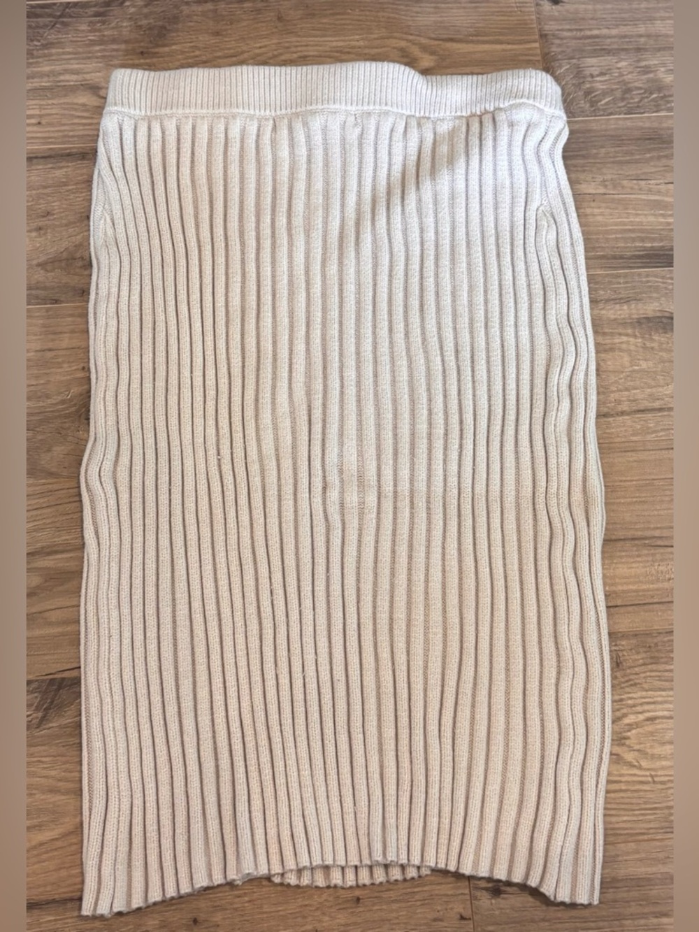 Marc New York Cable-Knit Sweater Skirt – Cream | Size Medium - Picture 2 of 5